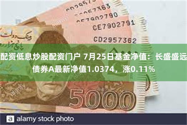 配资低息炒股配资门户 7月25日基金净值：长盛盛远债券A最新净值1.0374，涨0.11%