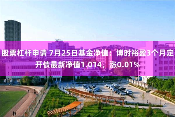 股票杠杆申请 7月25日基金净值：博时裕盈3个月定开债最新净值1.014，涨0.01%