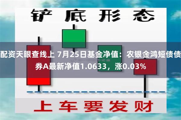 配资天眼查线上 7月25日基金净值：农银金鸿短债债券A最新净值1.0633，涨0.03%