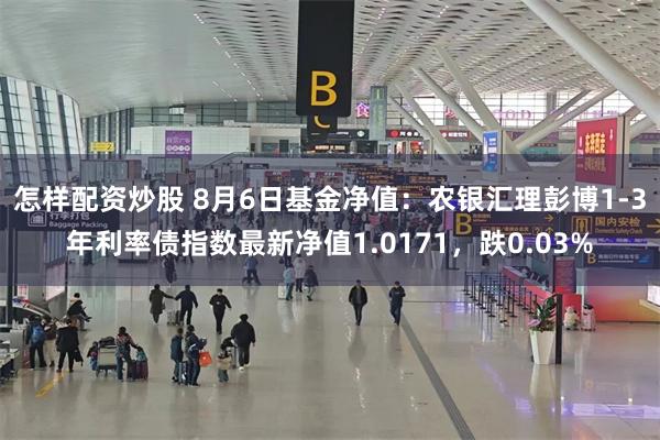 怎样配资炒股 8月6日基金净值：农银汇理彭博1-3年利率债指数最新净值1.0171，跌0.03%