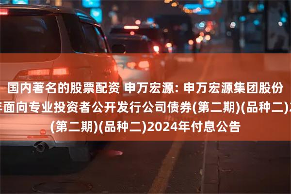 国内著名的股票配资 申万宏源: 申万宏源集团股份有限公司2023年面向专业投资者公开发行公司债券(第二期)(品种二)2024年付息公告