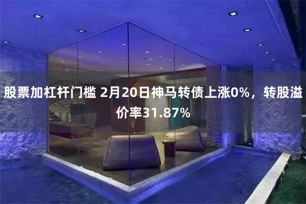 股票加杠杆门槛 2月20日神马转债上涨0%，转股溢价率31.87%