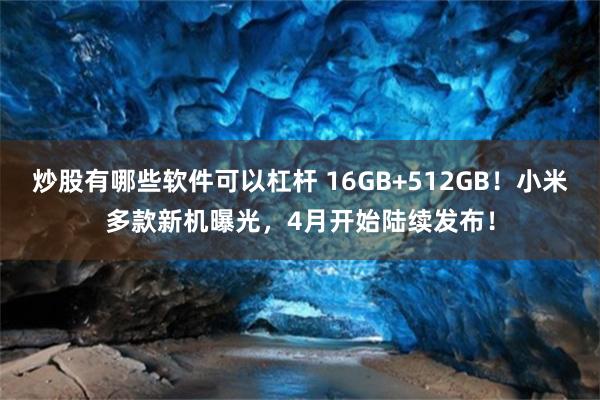 炒股有哪些软件可以杠杆 16GB+512GB！小米多款新机曝光，4月开始陆续发布！